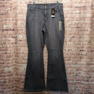 Lee Jeans Mid Rise Flare Legendary Style Jeans GRAY Size 14 Medium NEW